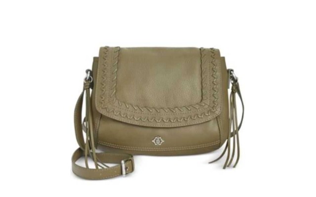 Nanette Lepore Cortina Flap rich leather Crossbody Olive