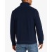  Men’s Big & Tall Quarter-Zip Fleece Pullover (Navy, 1XLT)