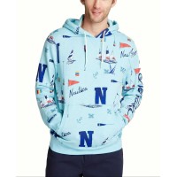 Nautica Men’s Classic-Fit Limited-Edition Printed Logo Hoodies