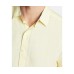  Men’s Short Sleeve Classic Fit Solid Linen Button Down Shirt (Sunshine,L)