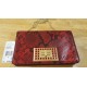 New  RED Ellie Medium Shoulder Flap Leather Clutch Bag