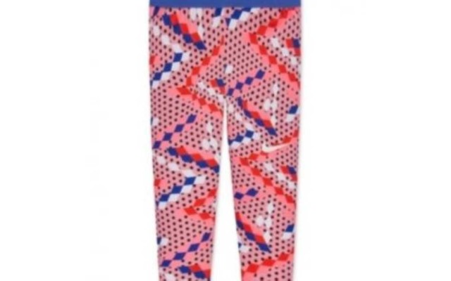  Dri-FIT Geo-Print Capri Leggin (Bright Melon, 6X)