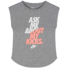 Nike Graphic Sleeveless T-Shirt, Toddler & Little Girls (Gray, 6X)
