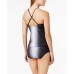  Ombre Hipster Bottoms Women’s Swimsuit (Black, L)