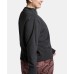  Women’s Plus Size Fleece Funnel-Neck Training Blouse Pullover Shirt Tops