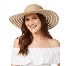 Nine West Sheer Floppy Hat, Sand Heather