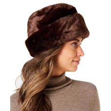 Nine West Women’s Faux Fur Cuff Cloche Hats