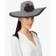  Womens Floppy Hat One Size Black/White