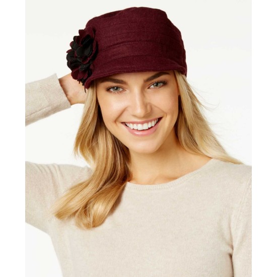  Women's Flowers Workers Caps, Red