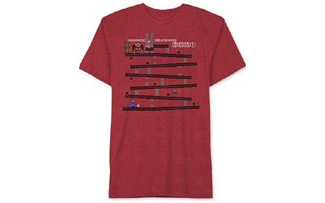  Graphic-Print Donkey Kong T-Shirt, Toddler & Little Boys (Red Heather, 4)