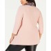 Women’s Plus Size Handkerchief-Hem Top & Printed Scarfs