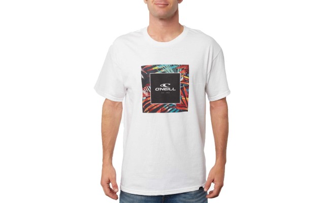 O’Neill Men’s Boxer Logo Graphic T-Shirt (White, S)