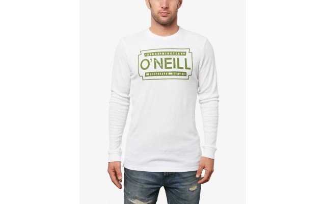O’Neill Men’s Razor Graphic Thermal Shirt (White, XX-Large)