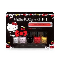 OPI Hello Kitty Friend Pack 5 Mini Nail Lacquer Polish & Art Tool Set Boxed NIB