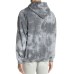 Tie Dye Frequency Hoodie Sweatshirt (Gray, XL)