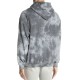 Tie Dye Frequency Hoodie Sweatshirt (Gray, XL)