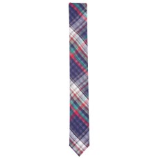 Original Penguin Men’s Beale Skinny Plaid Tie (Black)