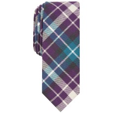 Original Penguin  Men’s Decter Skinny Plaid Tie (Teal)