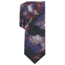 Original Penguin Men’s Doleman Skinny Floral Tie (Purple)