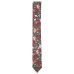  Men’s Holm Skinny Floral Tie (Brown)