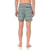  Men’s Stripe Elastic Waist Volley Swim Shorts