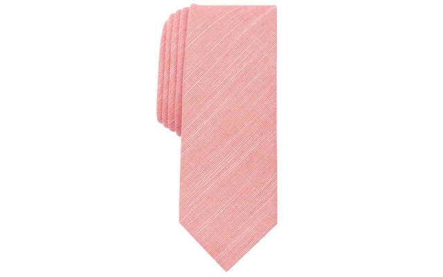  Men’s Vitas Solid Skinny Tie (Pink)