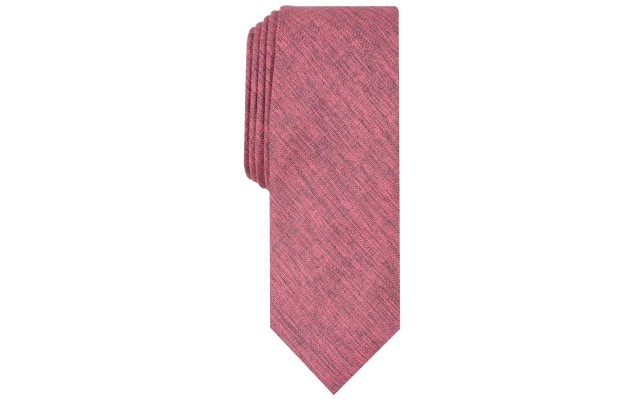 Penguin Men’s Walsh Solid Skinny Tie (Red)