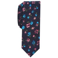 Penguin Men’s Wyman Skinny Floral Tie (Navy)
