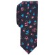 Penguin Men’s Wyman Skinny Floral Tie (Navy)
