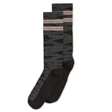 Perry Ellis Men’s Casletic Printed Socks (Black)