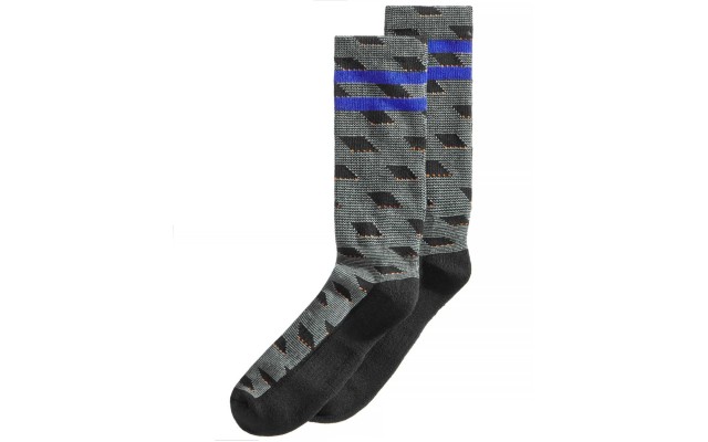  Men’s Casletic Printed Socks (Black, 7-12)