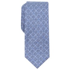 Perry Ellis Men’s Nenad Grid Slim Tie (Navy)