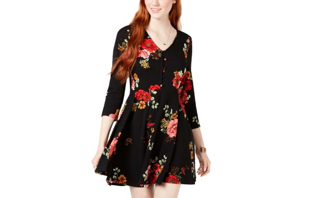  Girl’s Juniors’ Floral Fit & Flare Dresses