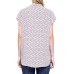  Henley Blouse Print Shirt With Front Chest Pocket