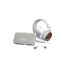 Polaroid Wireless Audio Kit Bluetooth Headphones, Bluetooth Earbuds, Bluetooth Speaker (White)