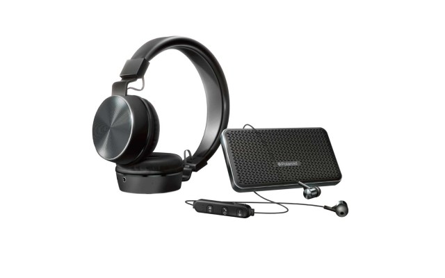  Wireless Audio Kit Bluetooth Headphones, Bluetooth Speaker Set (Black)