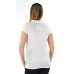 Polly & Esther Juniors Tie Nech Short Sleeve T-Shirt (Ivory, Large)