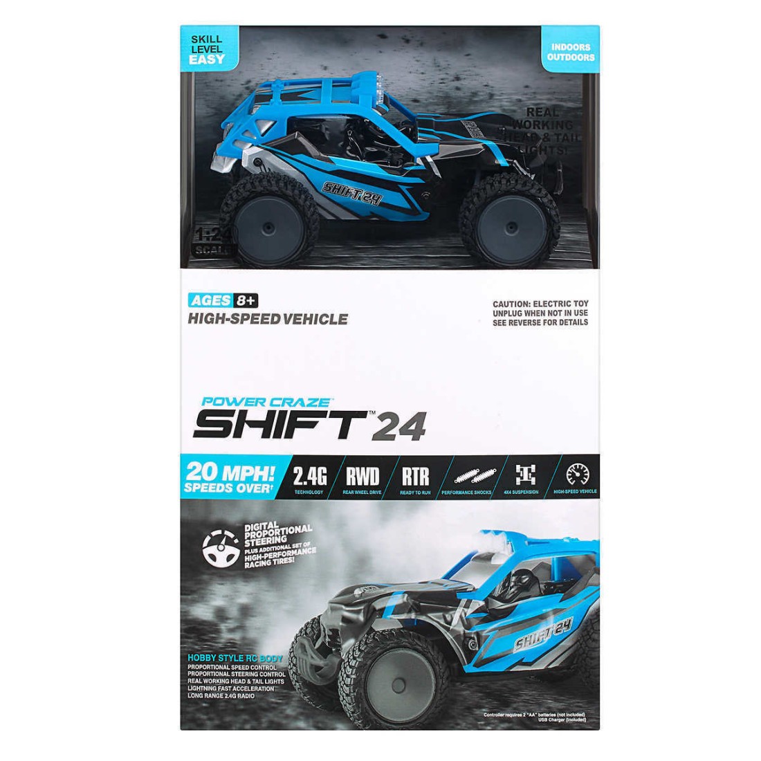 Power Craze Shift 24 Mini RC High Speed Buggy