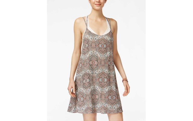 Pretty Rebellious Juniors Printed Shift Dress (, XXS)