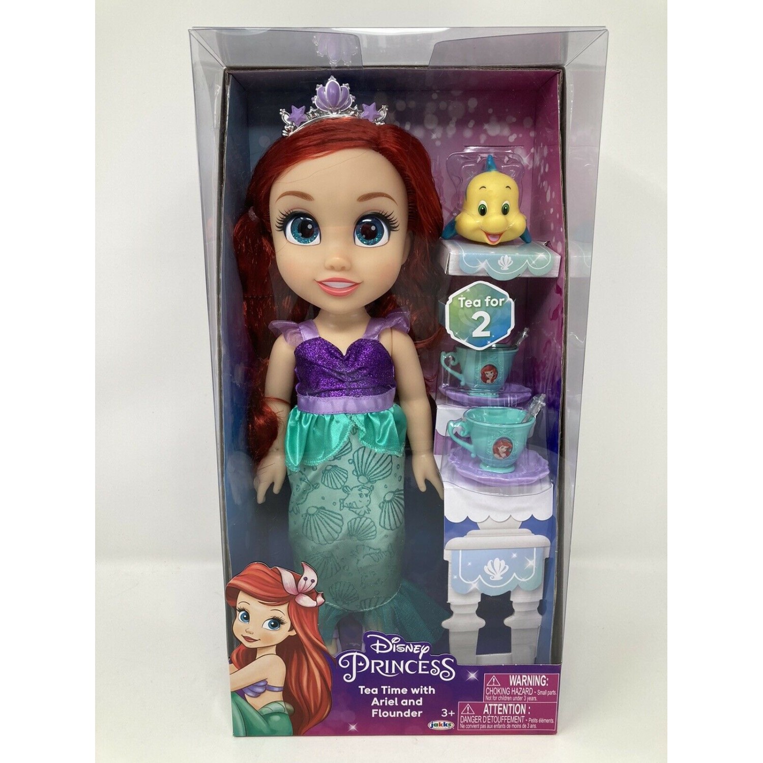 disney princess doll tea time with ariel and flounder