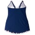  Plus Size Tummy-Control Ruffled One-Piece Swimdress