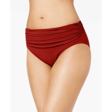 Profile By Gottex Women’s High-Waist Ruched Bikini Bottoms Swimwear