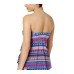   Women’s Tapestry Bandeau Flyaway  Swimsuit Tankini Top (Multicolor, 6)