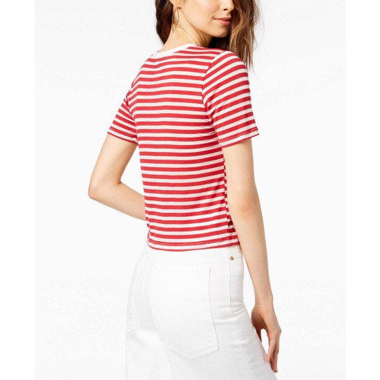  New York Striped T-Shirt (White-Red, S)