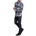  Men’s Fatherfly Plaid Shirt (Blue Night Fatherfly Check, XL)