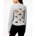 Rachel  Crisscross-Back Sweatshirt (Gray, XL)