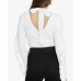 RACHEL  Ruffled Sweater (White, S)