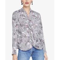 RACHEL Rachel Roy Twisted Top (Gray, 6)
