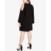 Rachel  Women's Curvy Plus Cold-Shoulder Shift Dress, Black, 1X Plus