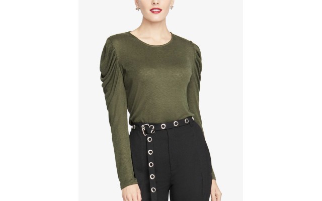 Rachel  Women's Gemima Drape-Shoulder Blouse Shirt Tops